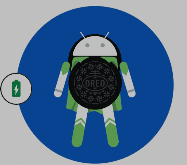 Fitur yang ditambahkan pada Android Oreo adalah perpanjangan jangka hidup pada perangkat dengan menghemat penggunaan baterai