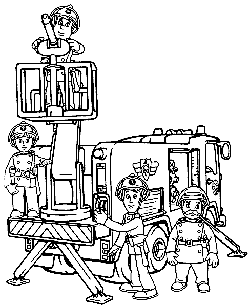 Malvorlagen Gratis : MALVORLAGEN FEUERWEHRMANN SAM