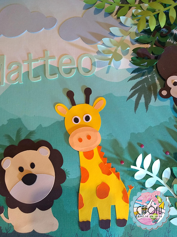 QUADRO BICHINHOS SCRAPBOOK