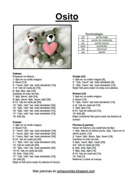 amigurumi blogspot patrones