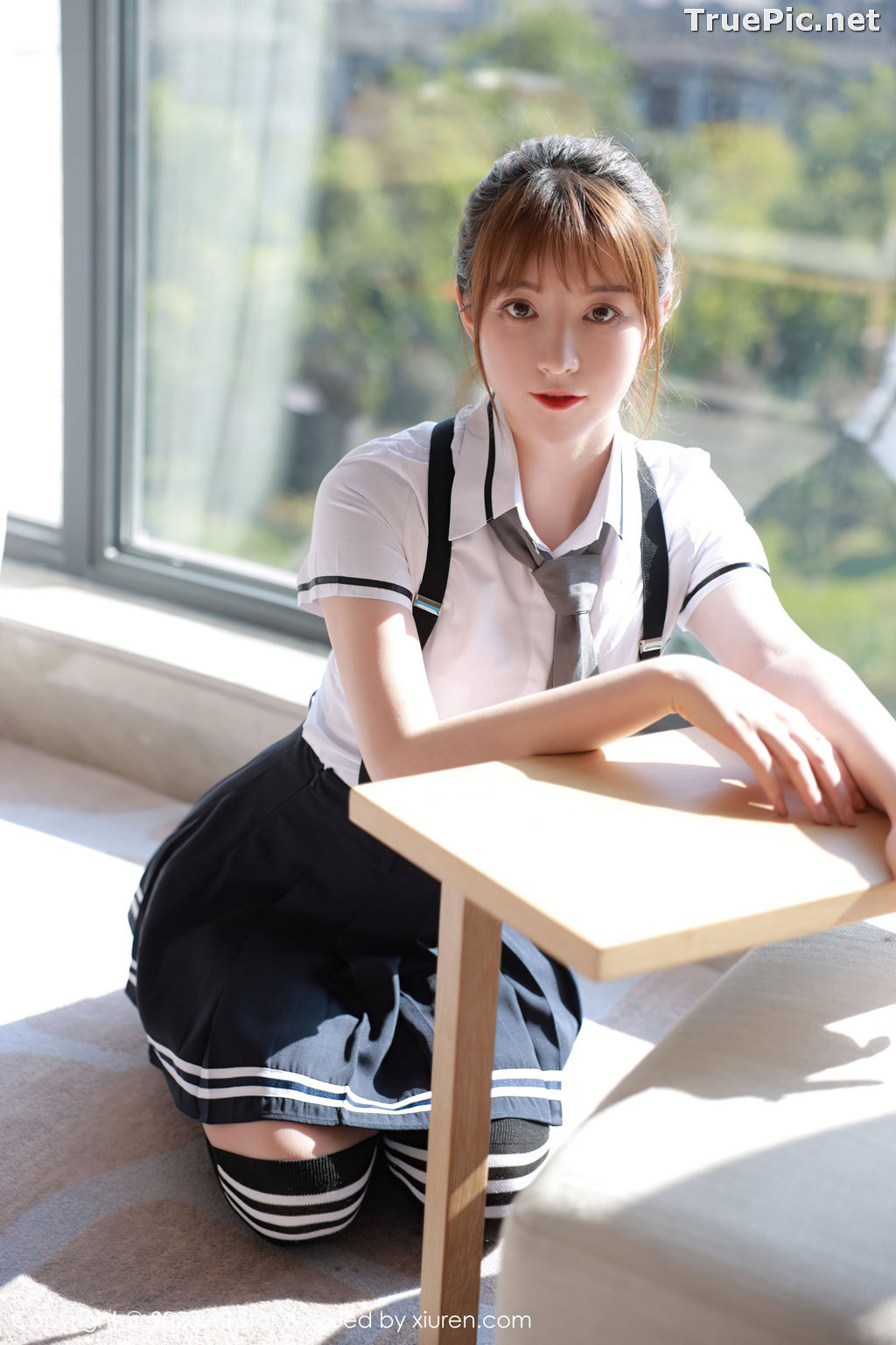 Image MFStar Vol.390 - Chinese Model - yoo优优 - Sexy Student Uniform - TruePic.net - Picture-16