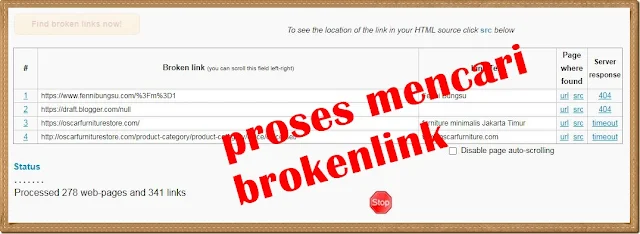 online broken link checker death link check outbound links on a site link finder cara mengatasi broken link pada blog cek link down search link cara menghapus broken link