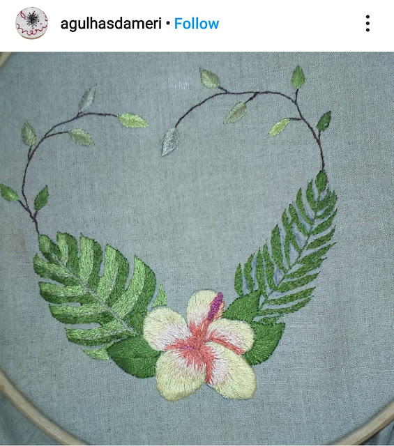 hibiscus embroidery