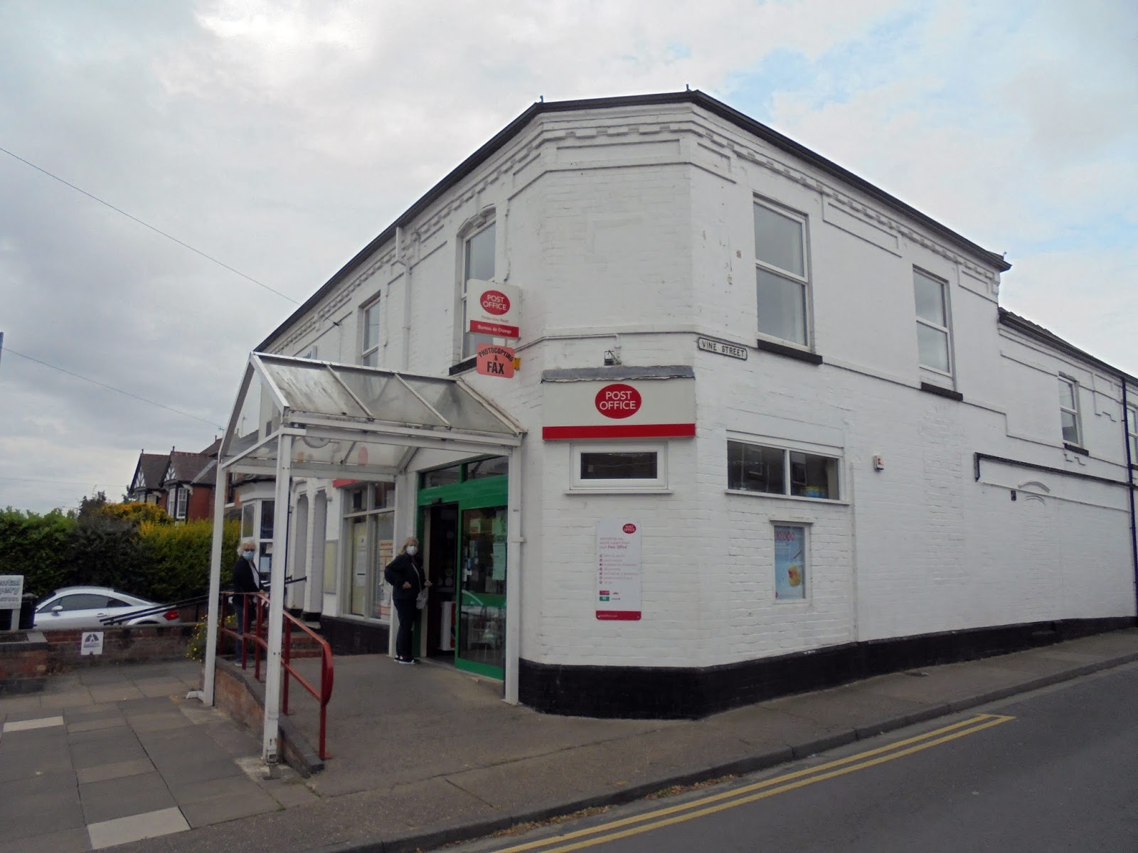 David, Vicky and Howard Walk via the Post Office, Worcester Thursday