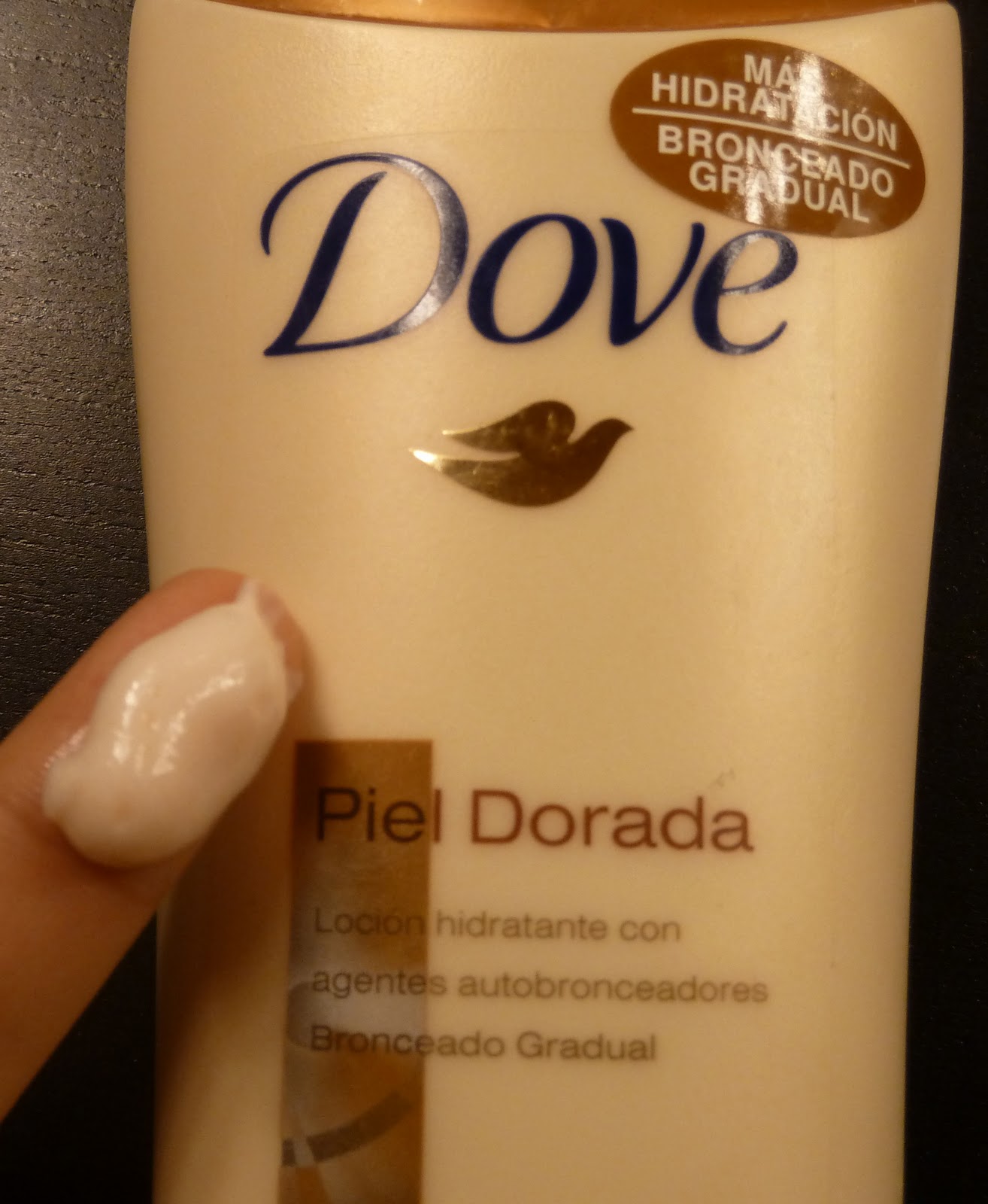 crema bronceadora dove