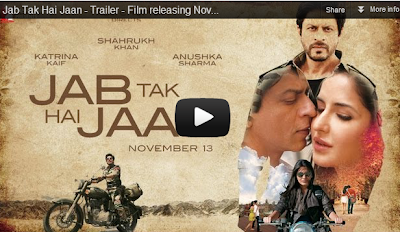 Trailer Video: Jab Tak Hai Jaan - Shahrukh Khan, Katrina Kaif & Anushka Sharma