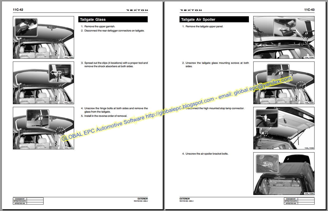 AUTO MOTO REPAIR MANUALS SSANGYONG REXTON REPAIR MANUAL AND