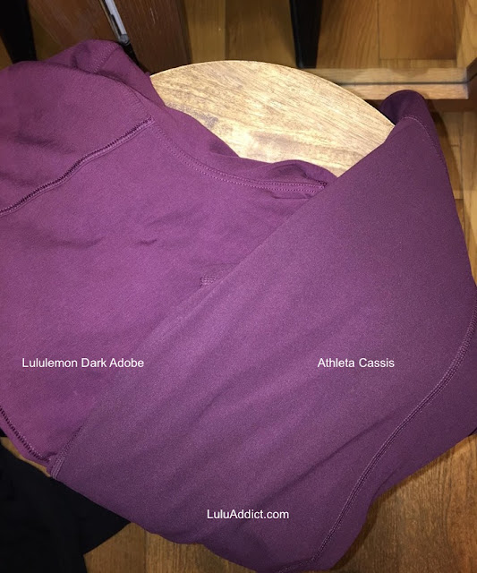 athleta-cassis lululemon dark-adobe