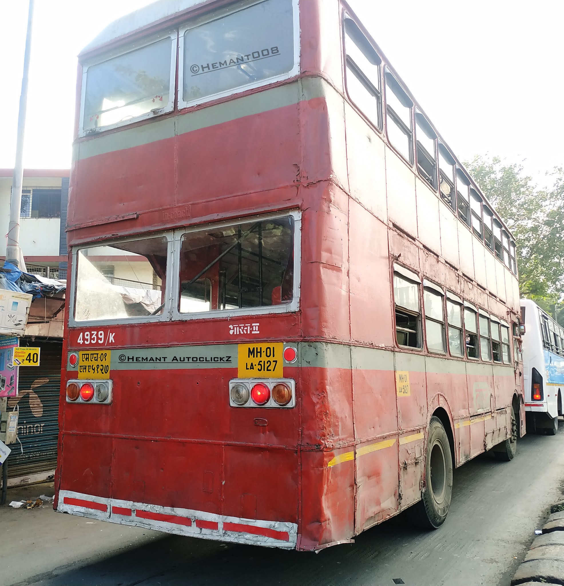 Hemant AutoclickZ Mumbai's Iconic Ashok Leyland BS2 Double Decker Bus.