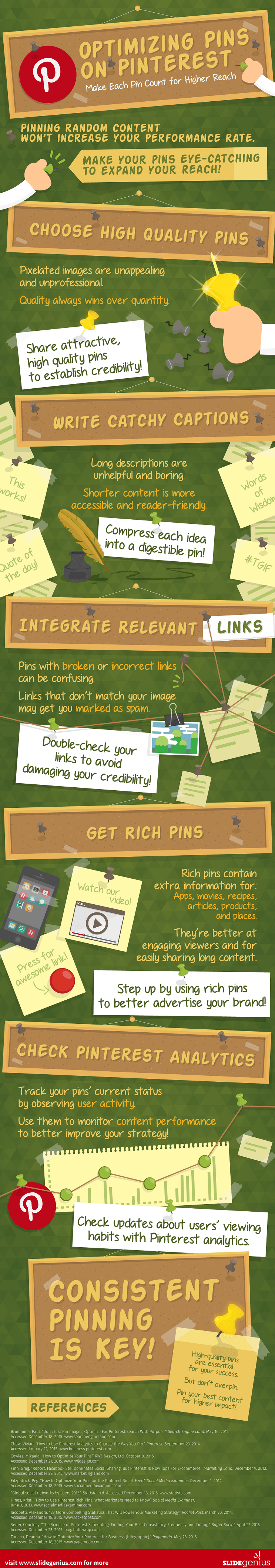 Optimizing Pins on Pinterest: Make Each Pin Count for Higher Reach - #infographic