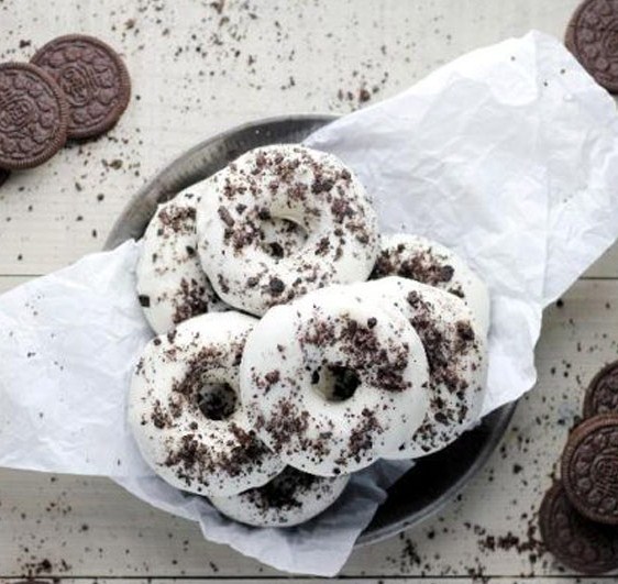 Baked Oreo Donuts Baked Oreo Donuts