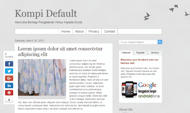 Cara Membuat Iklan Parallax pada Blogger Non AMP Cara Membuat Iklan Parallax pada Blogger Non AMP