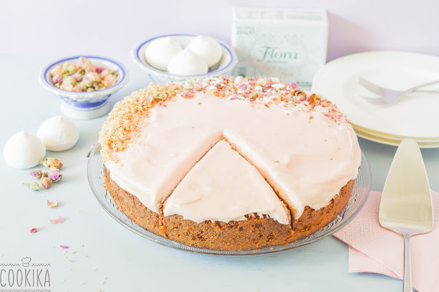 Carrot cake with beetroot