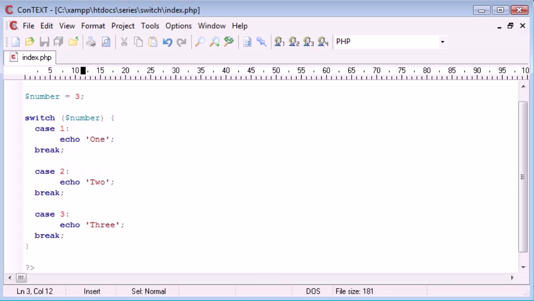ExtraTutorials Switch Statement in php