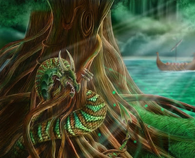 Níðhöggr y Yggdrasil