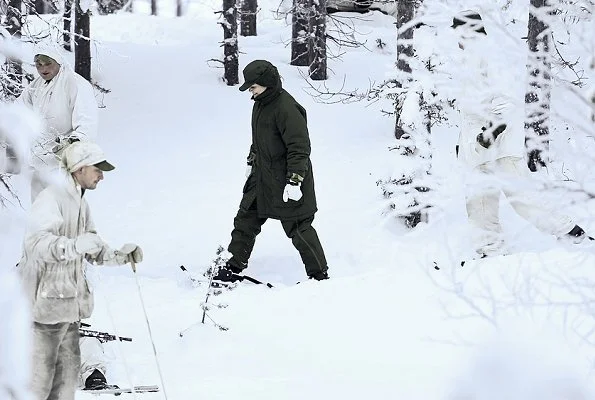 Crown Princess Victoria visited The Norrbotten Regiment in Arvidsjaur.