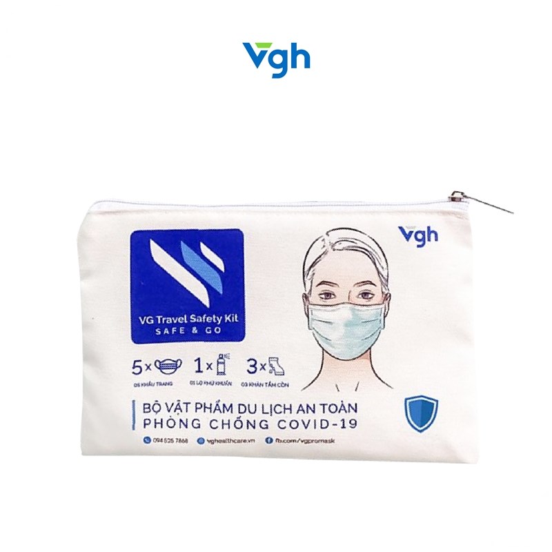 VG Healthcare Combo 2 Bộ vật phẩm du lịch an toàn phòng chống dịch COVID-19 23 26 1