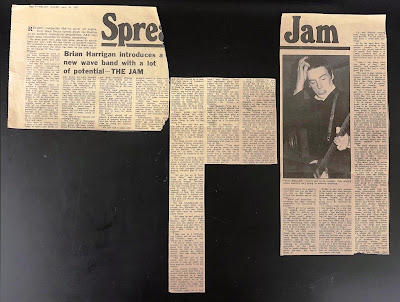 Melody Maker feature by Brian Harrigan about The Jam from April 1977