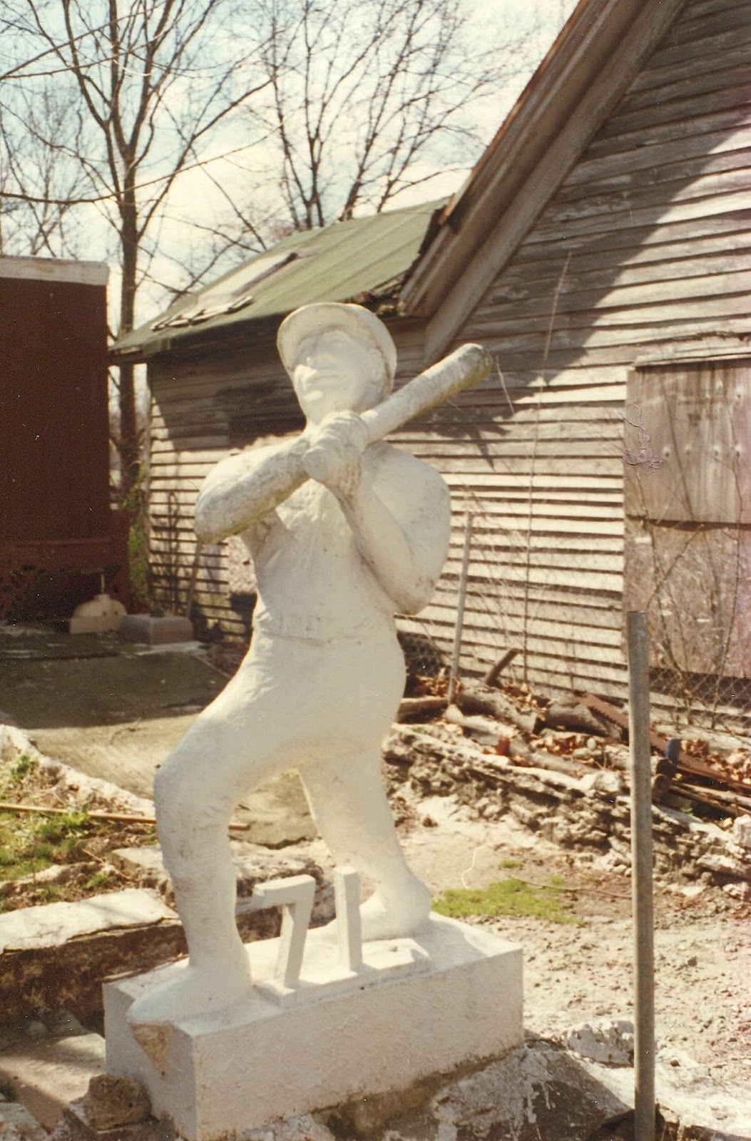 Dull Tool Dim Bulb AfricanAmerican Folk Art Sculpture Yard Art in