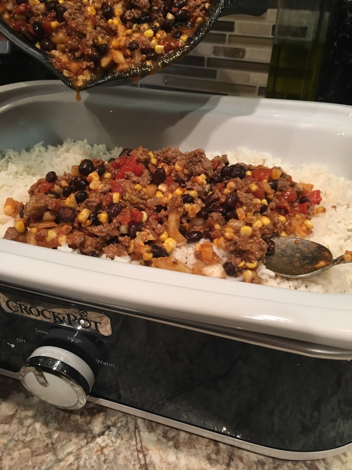 Crock Pot Taco Rice Casserole Chasing Saturdays