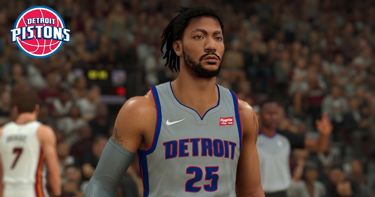 Derrick Rose Cyberface, Hair and Body Model By Wait for