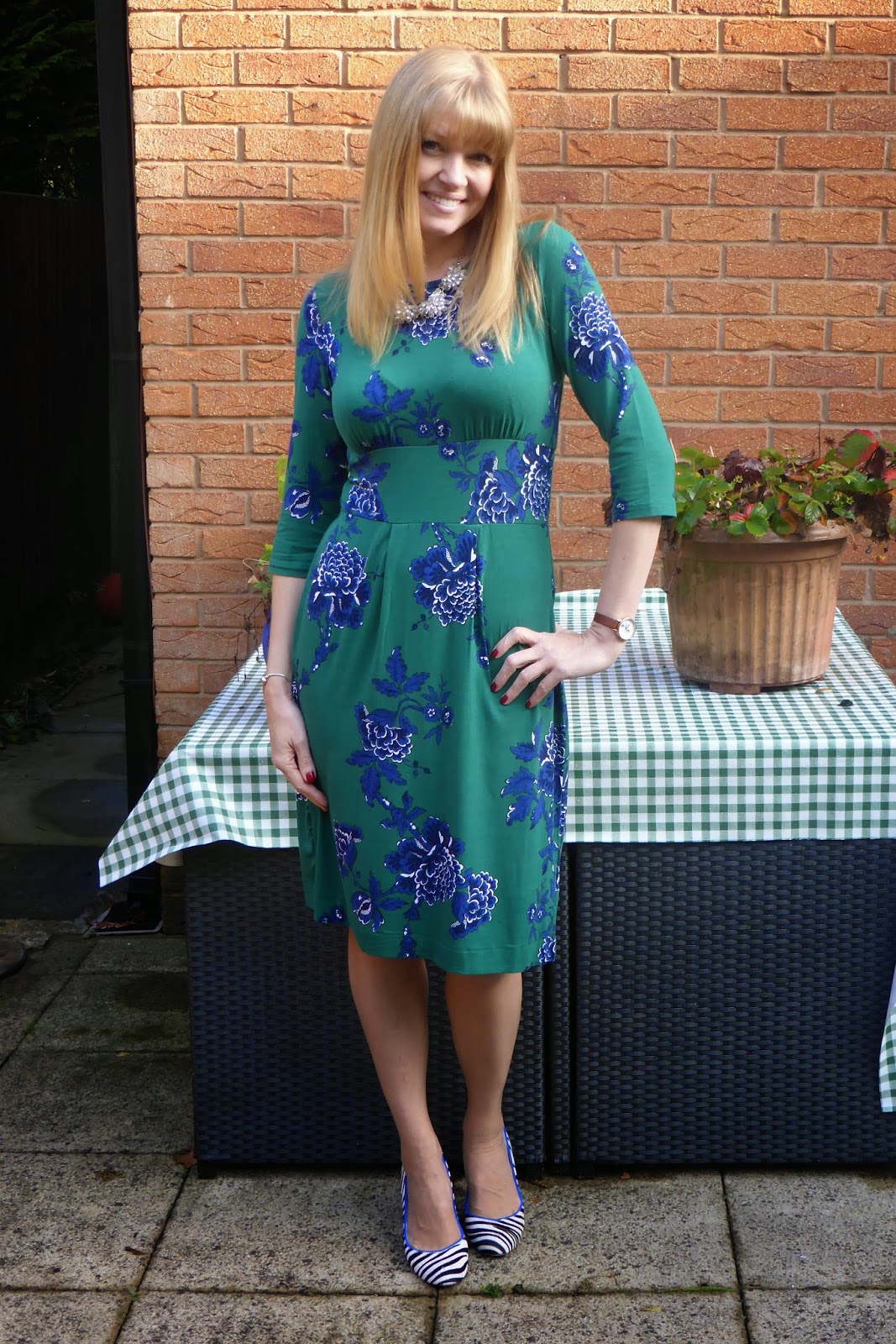 Outfit Post: Floral dress with Zebra Print Shoes - What Lizzy Loves