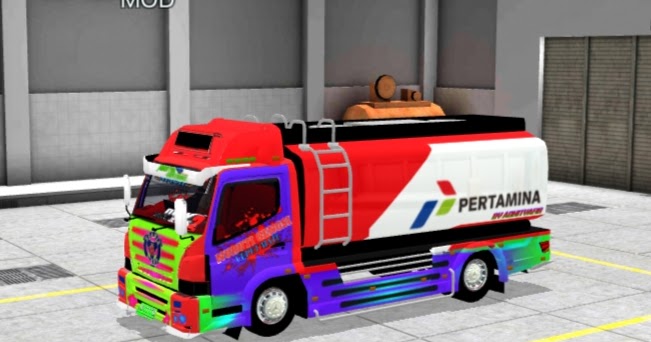 Bussid Mod Truck Canter Tangki by bmi + livery | Download ...