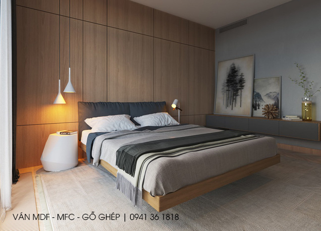 thiết kế phòng ngủ chủ đề bầu trời đêm