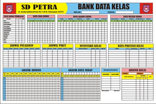 Download Desain Bank Data Kelas Terbaru Format CDR KARYAKU