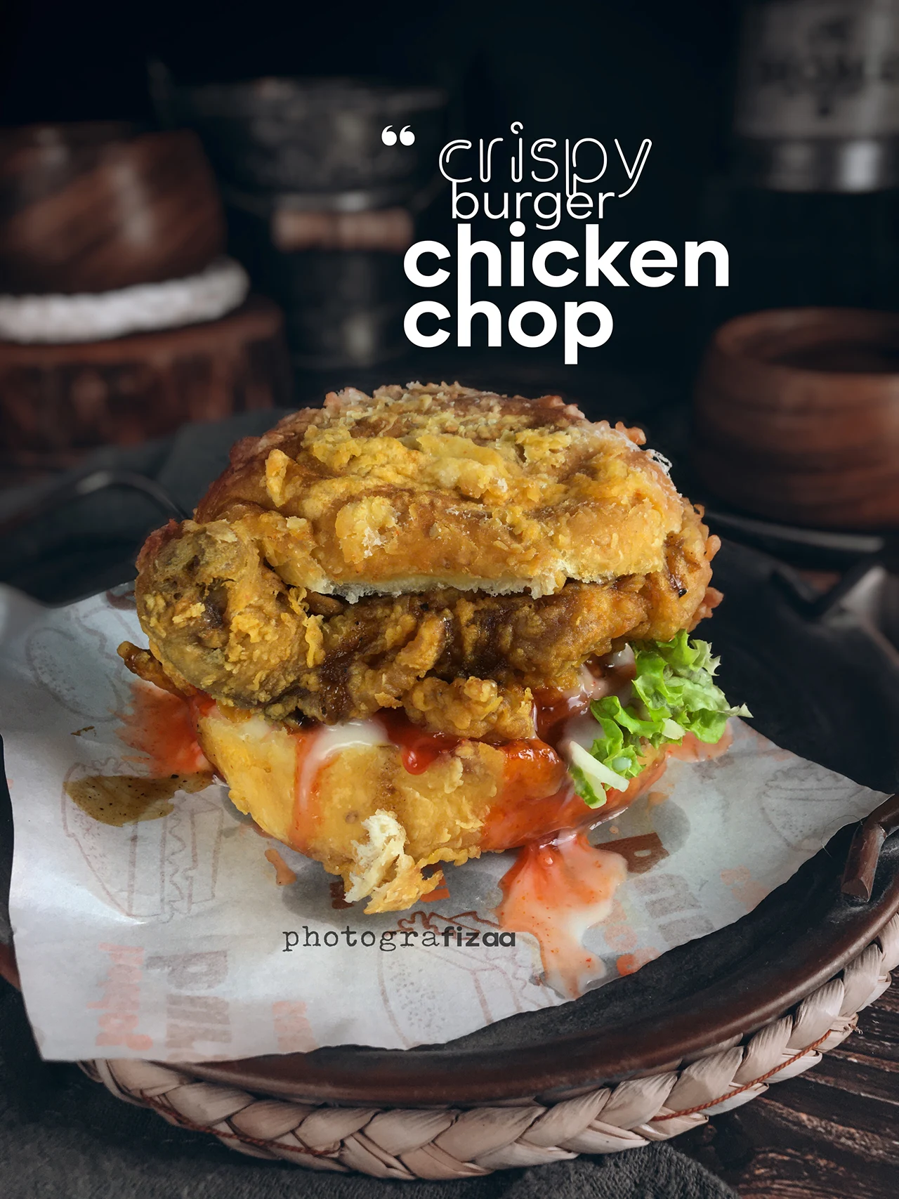 Burger Crispy Chicken Chop