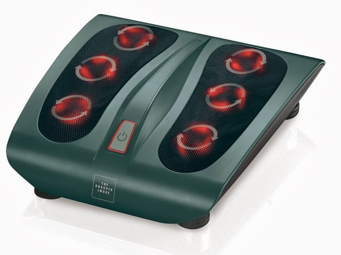 Sharper image msi f140h deep kneading shiatsu foot massager with heat