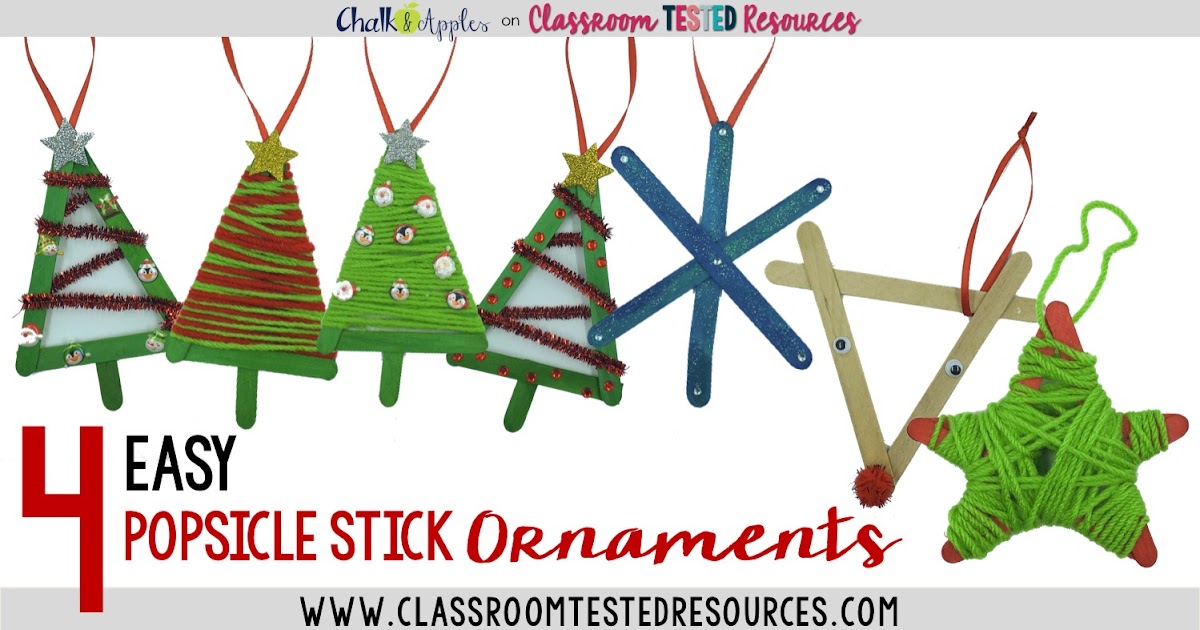 4 Easy Popsicle Stick Christmas Ornaments Classroom Tested Resources