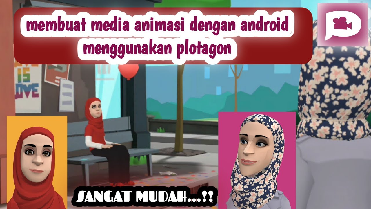 Membuat Video Pembelajaran Dengan Tokoh Kartun Menggunakan Plotagon Android Bagian 1
