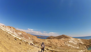 Chegando no mirante da Ilha do Sol.