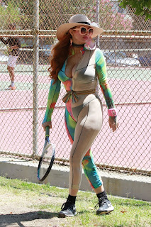 Phoebe Price in Sexy Tie-dye Outfit
