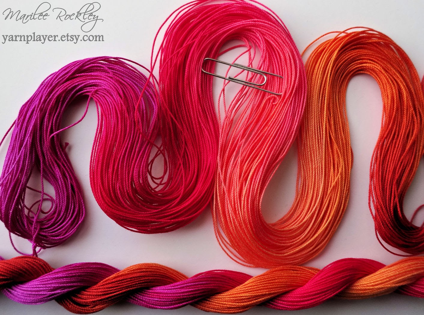 Yarnplayer's Tatting Blog: Metallic thread experiment 2 = success!