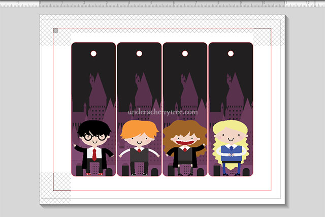 Under A Cherry Tree: Jin's Harry Potter Bookmarks {plus free templates}