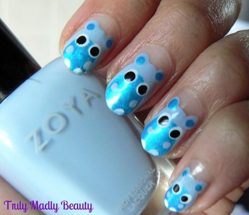 Truly Madly Beauty: NOTD - Hippo Nails!