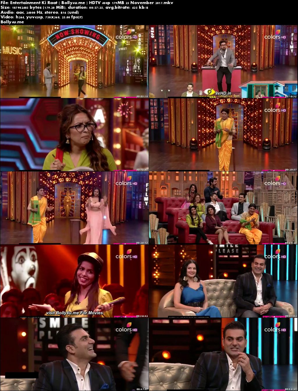 Entertainment Ki Raat HDTV 480p 180MB 25 November 2017 Download