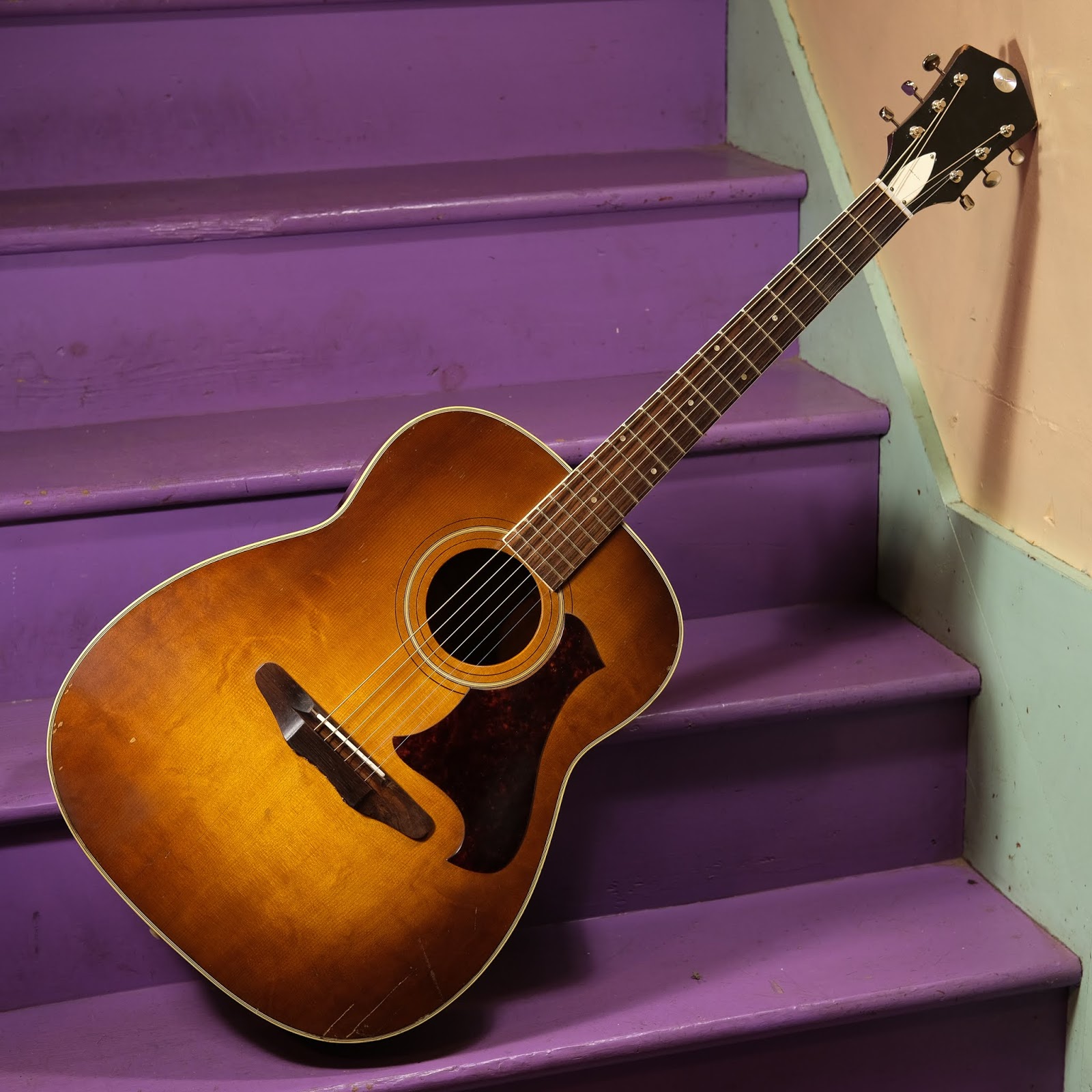 1970s Harmonymade Silvertone 1221 Jumbo Guitar