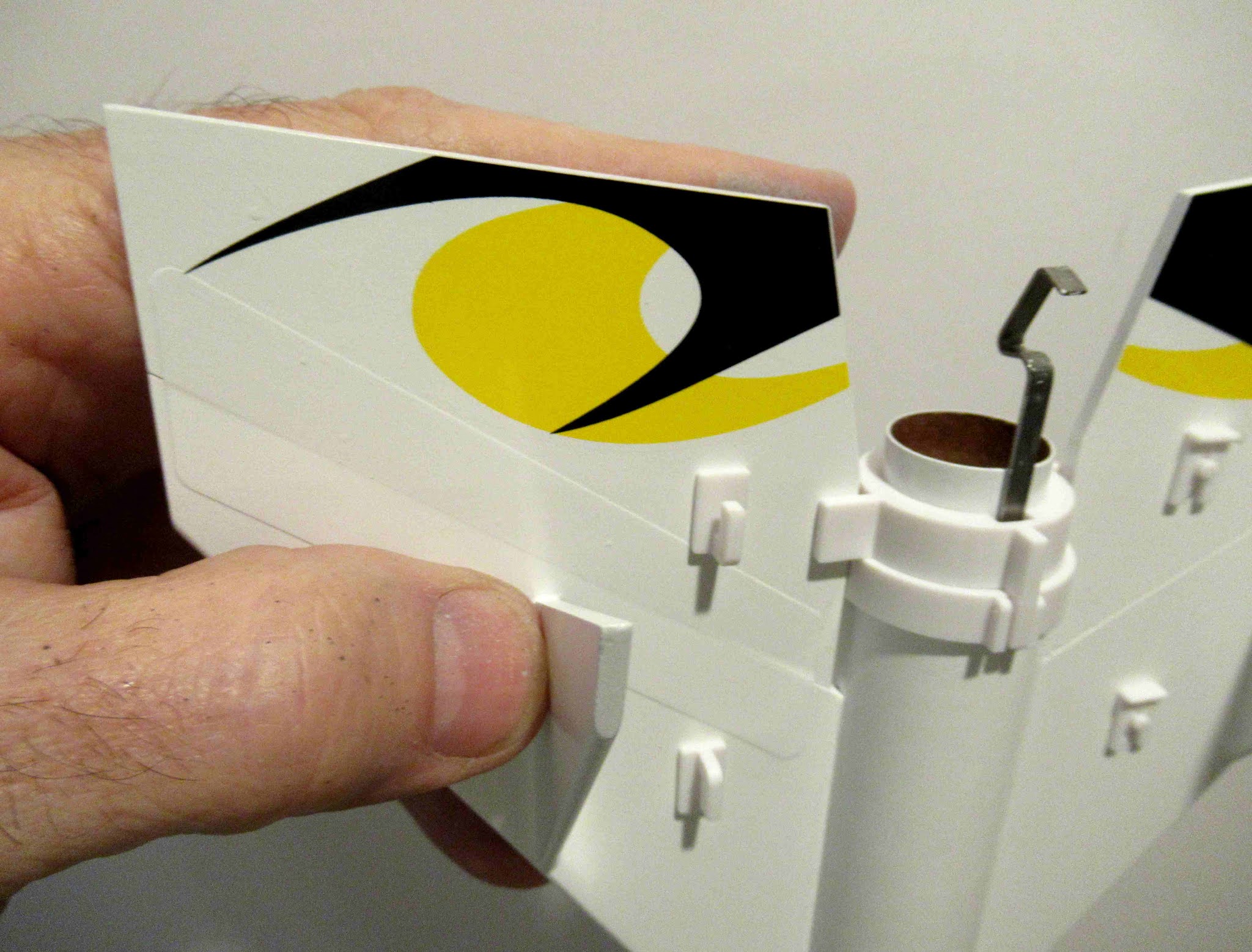 Model Rocket Building Estes Tazz 7282, Suggested Decal Placement