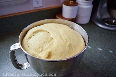 risen yeast dough