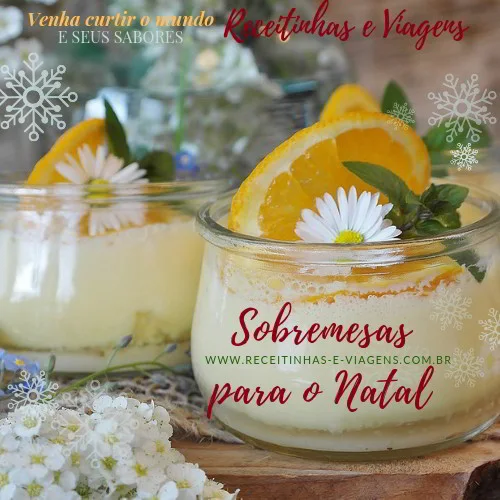 Sobremesas de Natal geladas