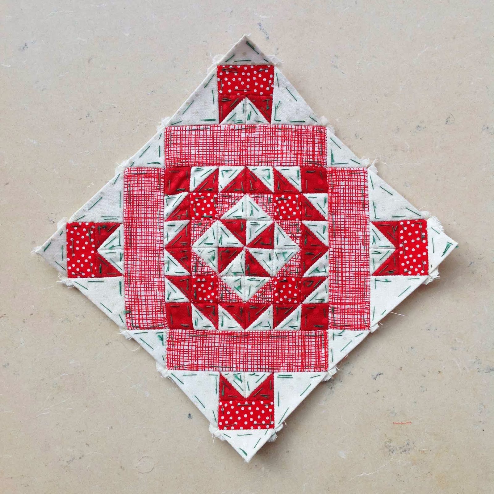 Fabadashery Nearly Insane Quilt Block 49