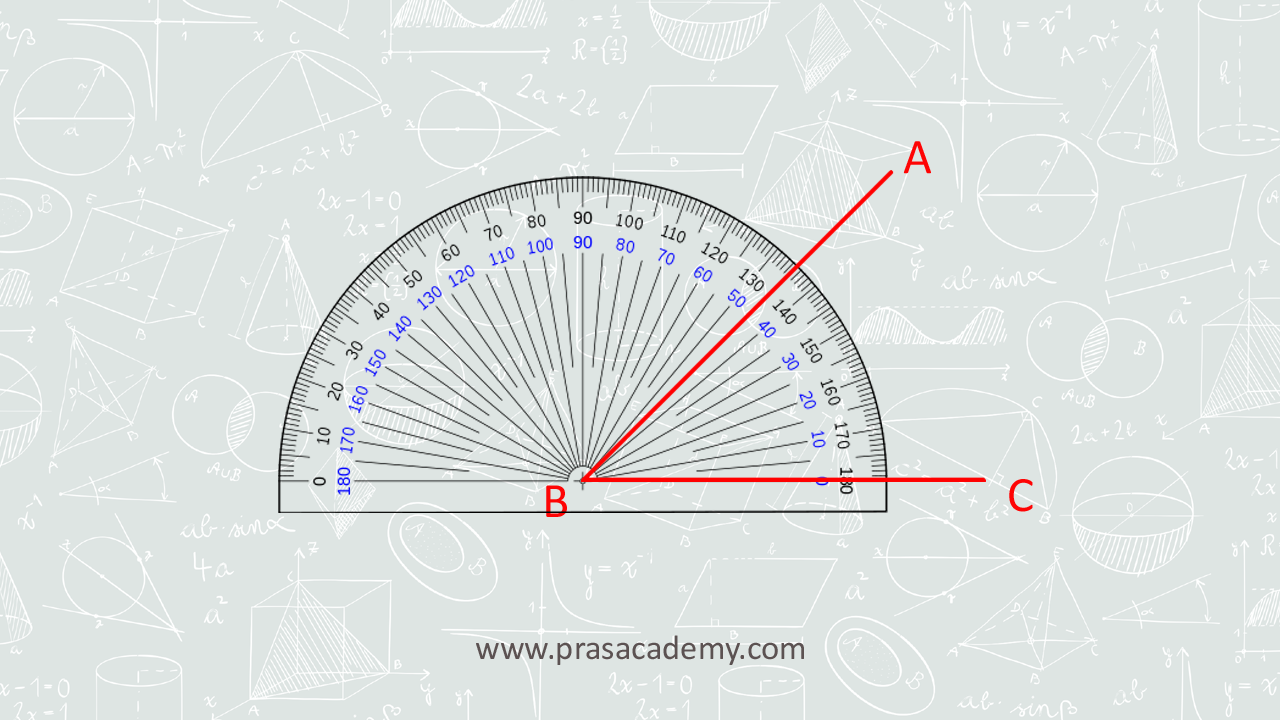 Pras Academy Cara Mudah Belajar Matematika Cara Mudah Mengukur Sudut Dengan Menggunakan Busur