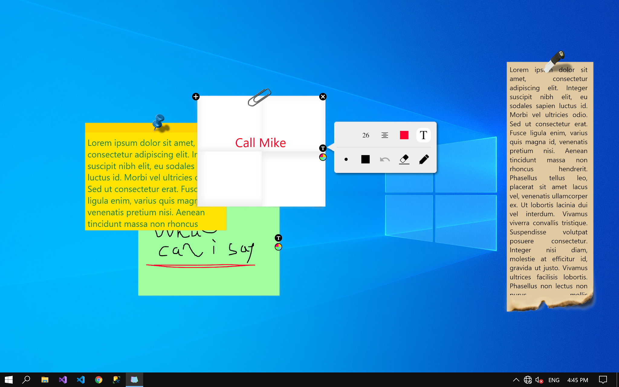 sticky notes for desktop windows