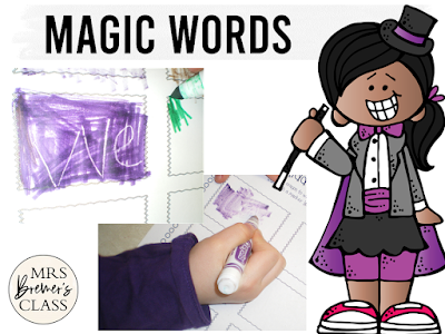 magic words spelling practice activity word work activity kindergarten literacy