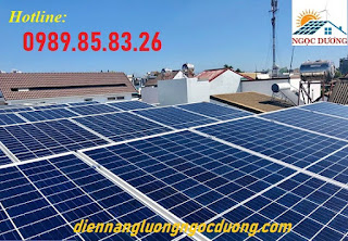 Hệ thống điện mặt trời hòa lưới 12,6 kW 03 pha, lắp đặt điện mặt trời hòa lưới D