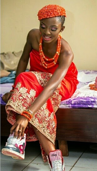 ivie okujaye wedding dress