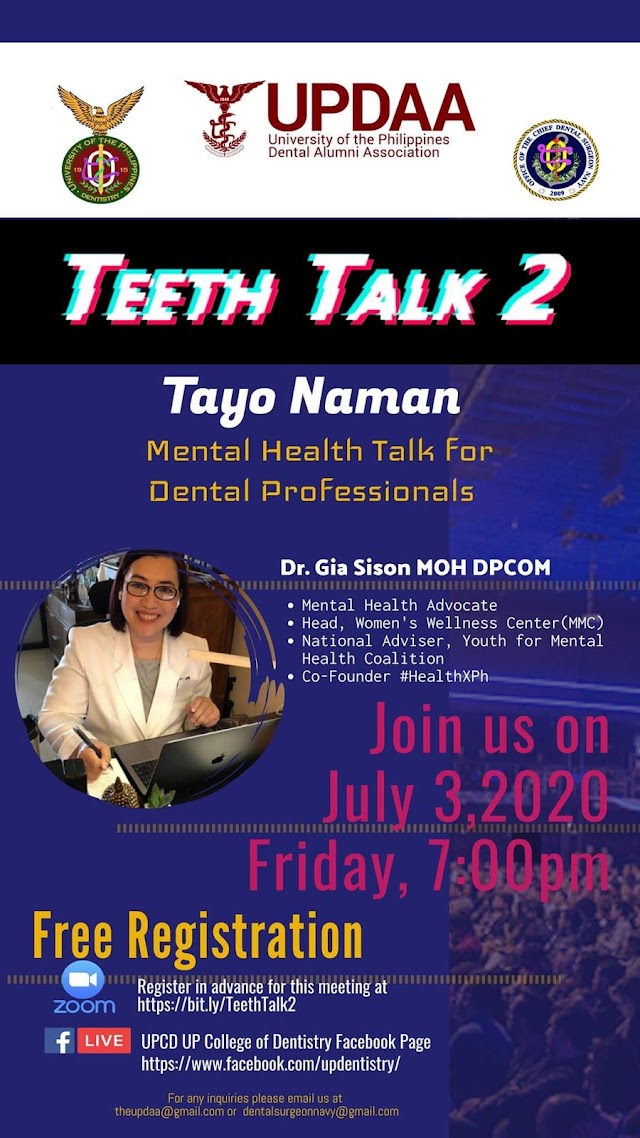 TEETHTALK2: Tayo Naman - Mental Health for Dental Professionals